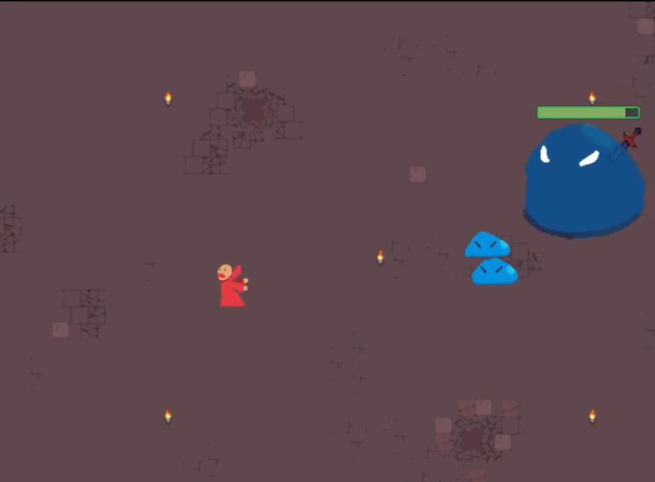 screenshot of the game showing the boss